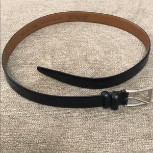 Black leather belt